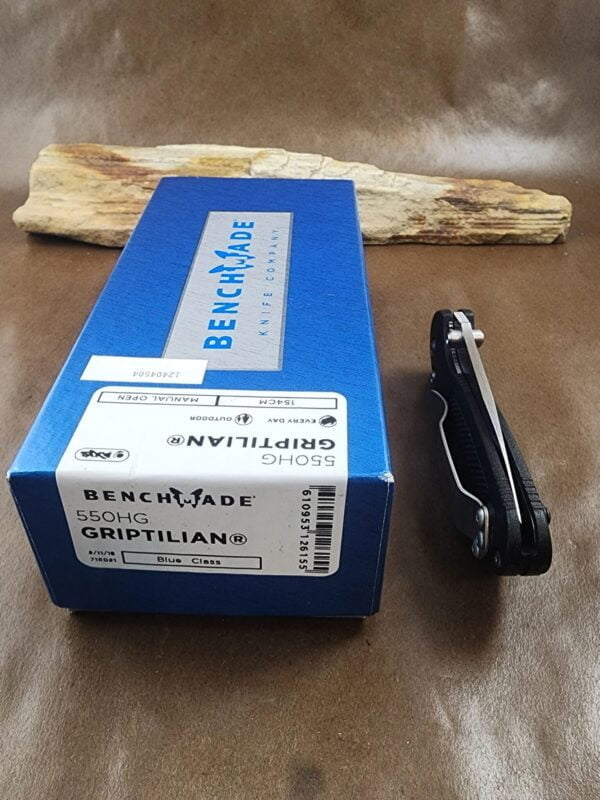 Benchmade 551SBK Griptilian Folding Knife 3.45" Black Drop Point Combo Blade knives for sale