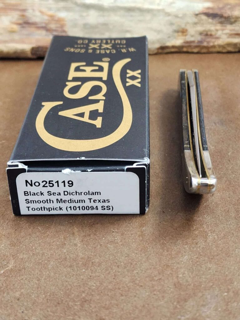 Case Medium Texas Toothpick - Black Sea knives for sale
