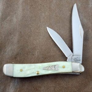 Case Peanut 6220 SS Mint Green Jigged Bone knives for sale