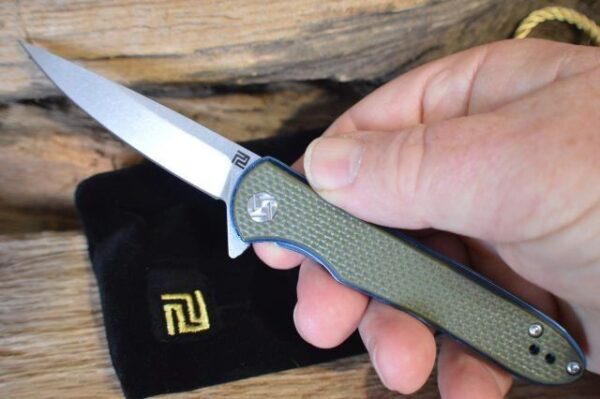 Artisan Shark 1707PS Green G-10 knives for sale