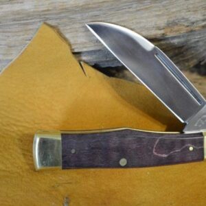 Trestle Pine Gunflint Purple Curly Maple P3 knives for sale
