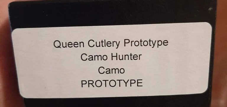 Queen Camouflage Hunter PROTOTYPE knives for sale