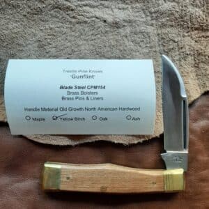 Trestle Pine Gunflint Old Growth Yellow Birch P knives for sale