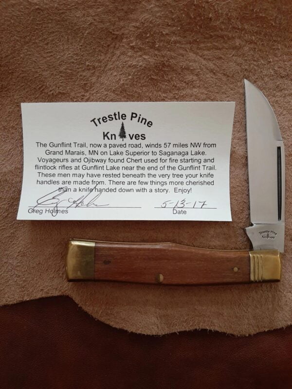 Trestle Pine Gunflint Old Growth Oak W knives for sale