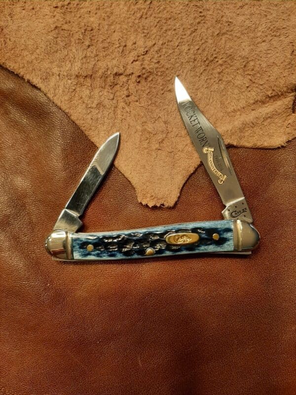 Case 62109 x SS Mini Copperhead Pocket Warn Denim Bone knives for sale