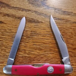 Queen Cutlery #66 S Red Delrin knives for sale