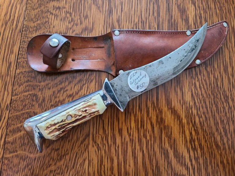 Vintage Solingen Synthetic Stag hunter knives for sale