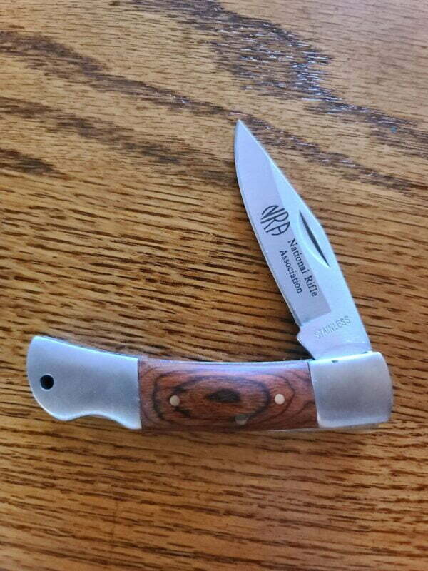 NRA Lock Back 440 SS Knife knives for sale