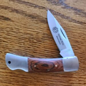 NRA Lock Back 440 SS Knife knives for sale