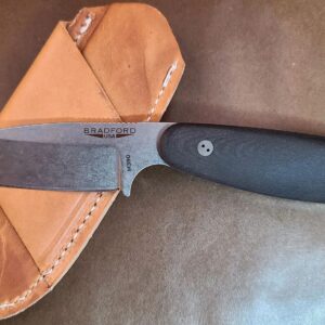 Bradford Gardian 3.5, 3D Black ,M390, Sabre Grind, Stonewash Finish knives for sale