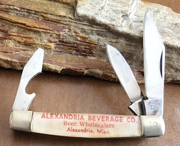 Alex Beverage Co. Vintage Advertising SS 3" OAL knives for sale