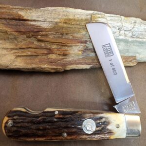 Queen Joe Pardue Stag Cotton Sampler #2C knives for sale