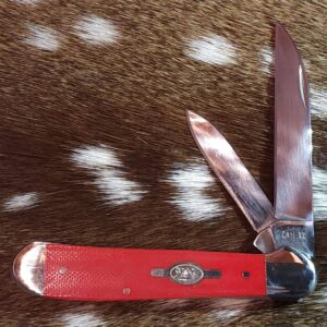 Case #45403 Red G-10 Smooth Copperhead knives for sale