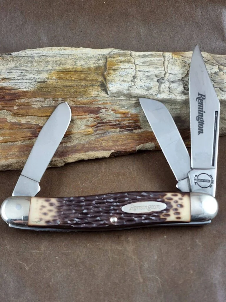 Remington Brown Jigged Stockman knives for sale
