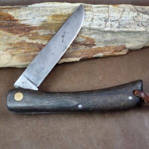 GERMAN EYE BRAND BY C SCHLIEPER SODBUSTER, 3 EYE KNIFE, 1970S-1981, WOOD HANDLES knives for sale