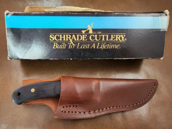 Schrade USA Mini Hunter Pro w/ Sheath PH2E Vintage 1991 knives for sale