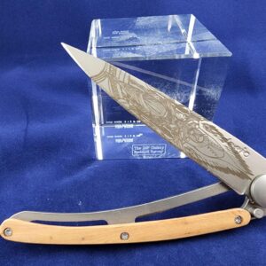 Deejo Tatoo: Fantasy Odin in Juniper Wood knives for sale