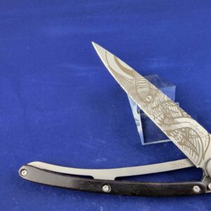 Deejo Tatoo: Fantasy Demon in Ebone Wood knives for sale