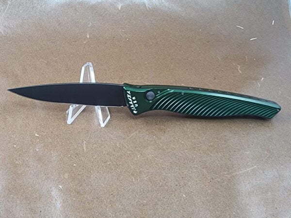 Piranha DNA Green Plain S30V Black Blade knives for sale