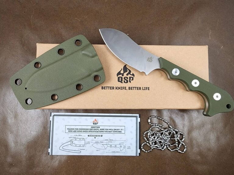 Neckmuk D2 Blade G10 Handle QS125-C knives for sale