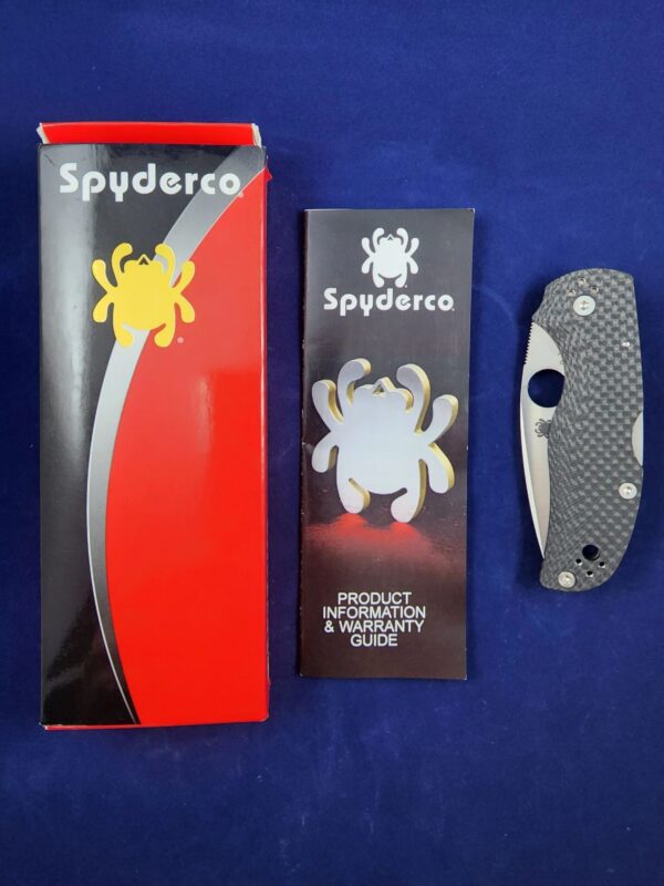 Spyderco C41CFFPG Native 5 Fluted CF c90v knives for sale