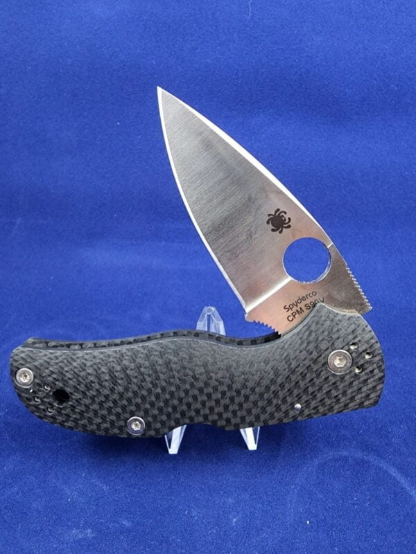 Spyderco C41CFFPG Native 5 Fluted CF c90v knives for sale