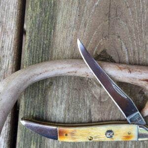 Case No 36724 Burnt Natural Bone Barnboard Jig Medium Texas Toothpick knives for sale
