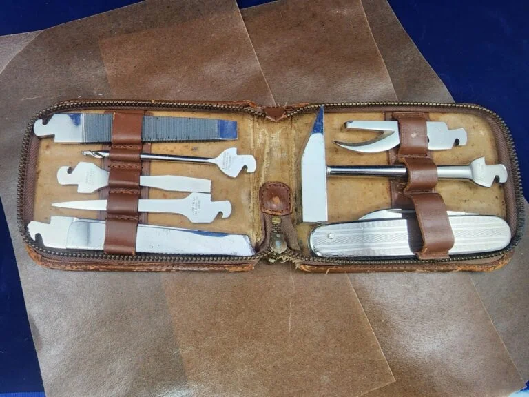 Antique Tool Kit Travelers Premium Co. C.1900 knives for sale