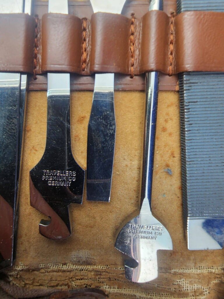 Antique Tool Kit Travelers Premium Co. C.1900 knives for sale
