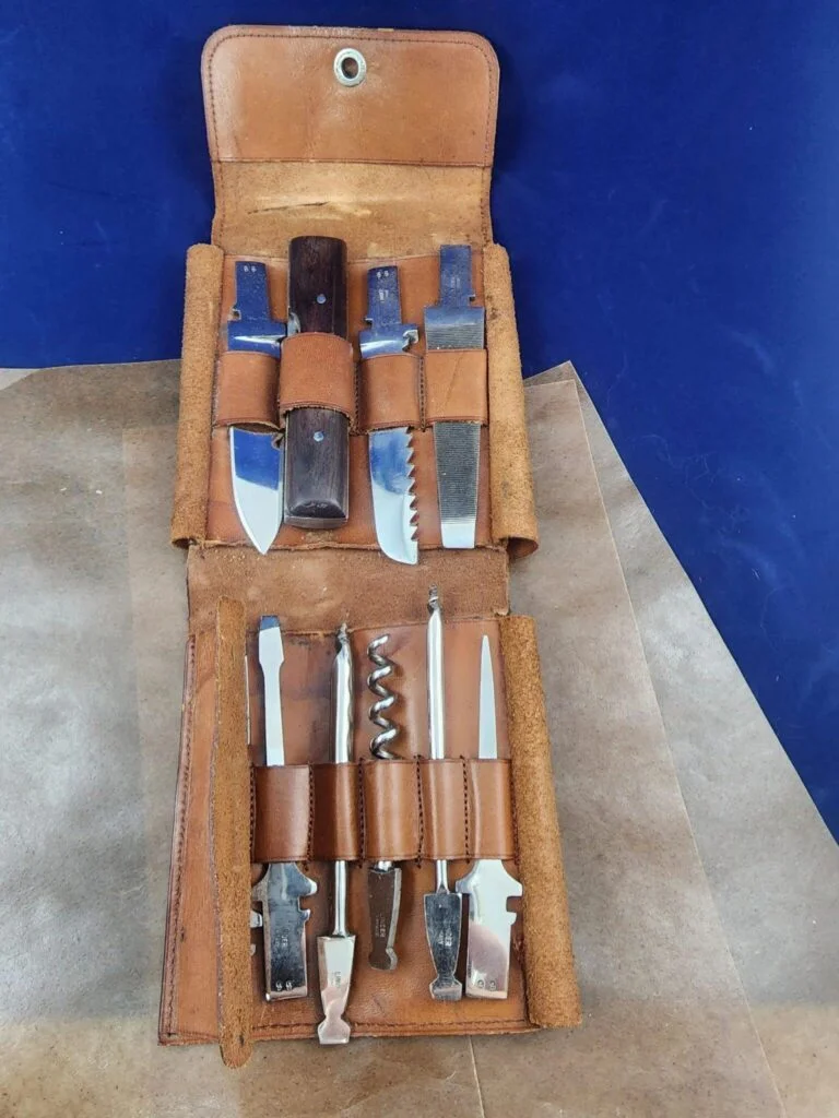 Antique Tool Kit Linder Germany *RARE* knives for sale
