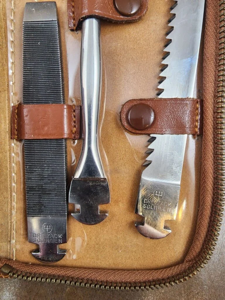 Antique Tool Kit Dreizack Solingen knives for sale