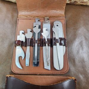 Antique Tool Kit Made in Germany By Huebo Berns, Solingen knives for sale