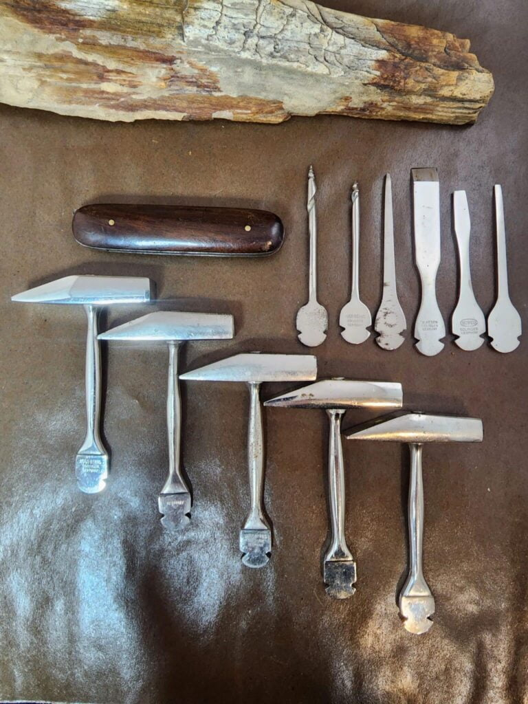 Antique Tool Kit Parts Made in Germany knives for sale
