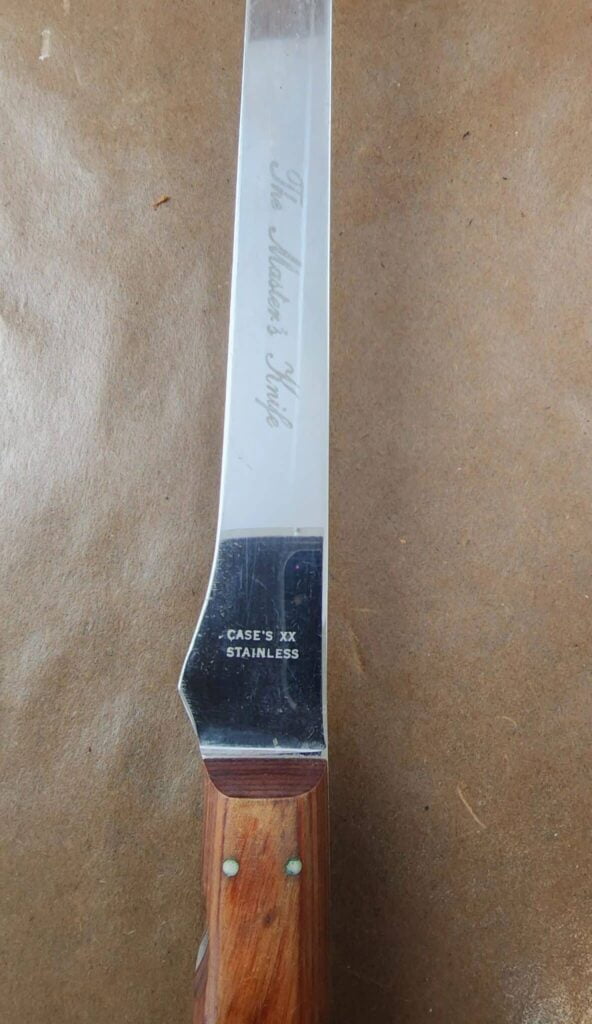 Vintage Case XX "The Masters Knife" Stainless Steel Fillet 12" knives for sale