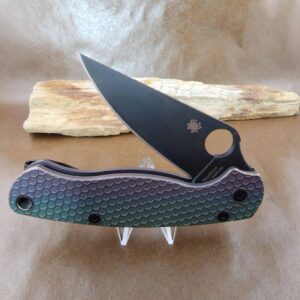 Spyderco C81GPBK2 Paramilitary 2 BLK *Custom Scales included* knives for sale