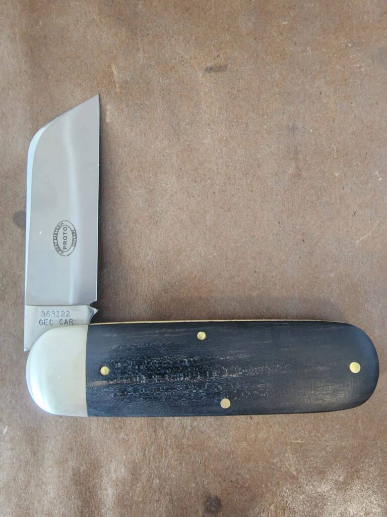 Great Eastern Cutlery (GEC) Northfield UN-X-LD #36 Toenail Clipper Ebony PROTOTYPE knives for sale
