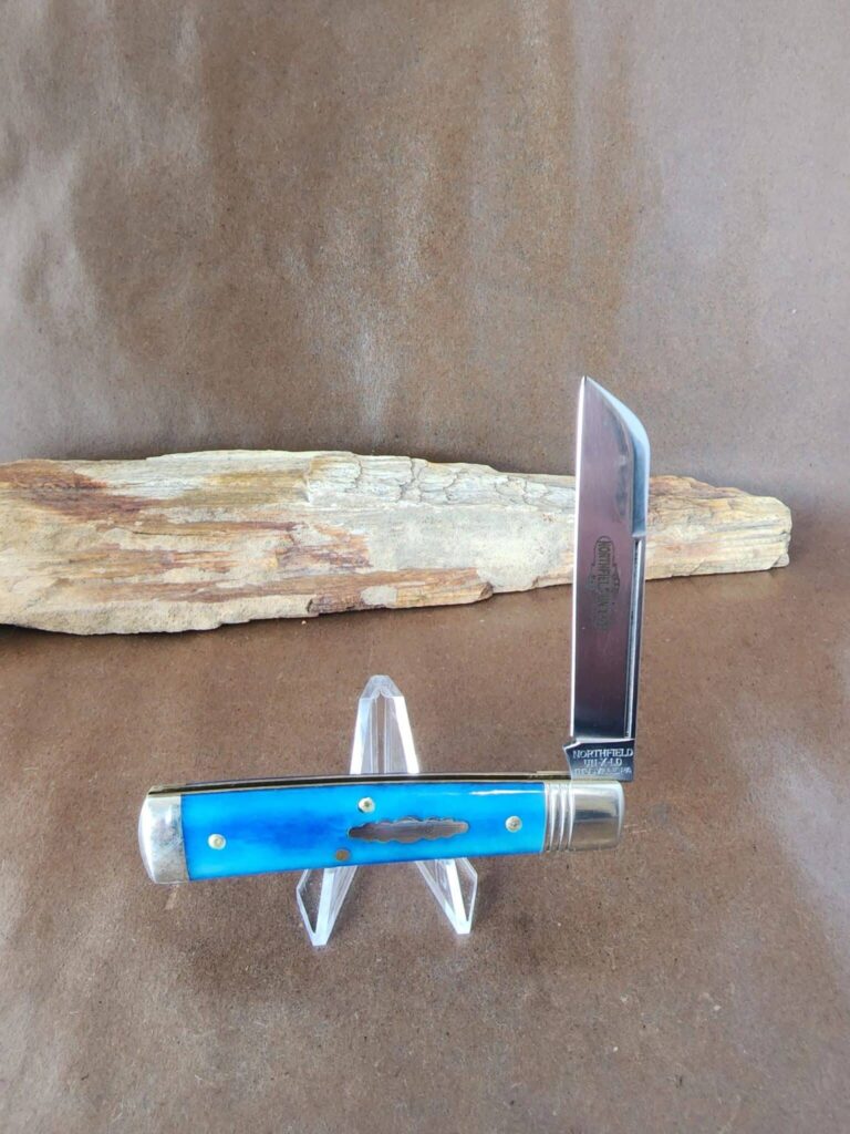 Great Eastern Cutlery #493121 Blue Camel Bone PROTOTYPE knives for sale