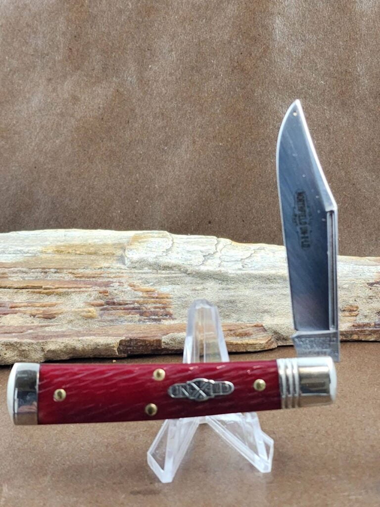 Great Eastern Cutlery #941121 Garnet Jigged Bone PROTOTYPE knives for sale