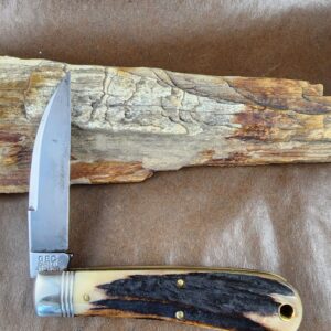 GEC #470116 Burnt Stag (used) knives for sale