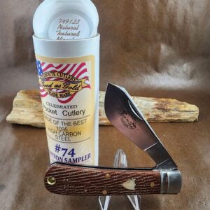 GEC #749123 Natural Textured Micarta Cotton Sampler knives for sale