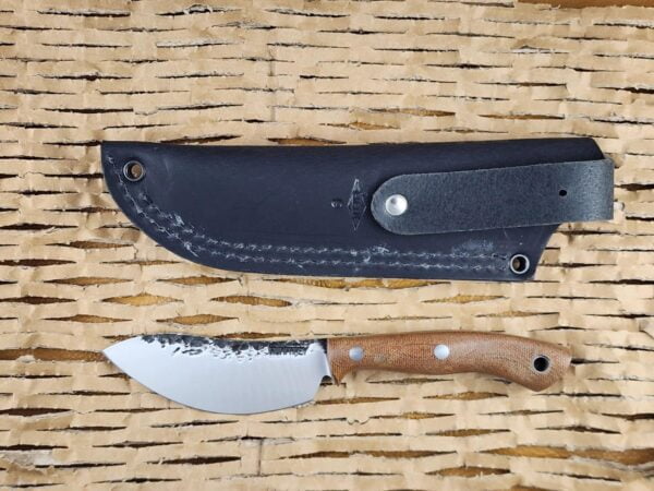 Lon Humphry Nessmuk Black Tail in Brown Micarta with Forged 52100 Steel knives for sale