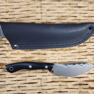 Lon Humphry Nessmuk Black Tail in Black Micarta with Forged 52100 Steel knives for sale