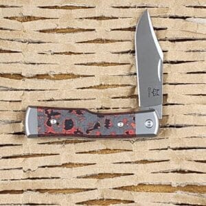 Fox Cutlery Recoil in Gunstock Titanium and Lava Carbon Fiber knives for sale
