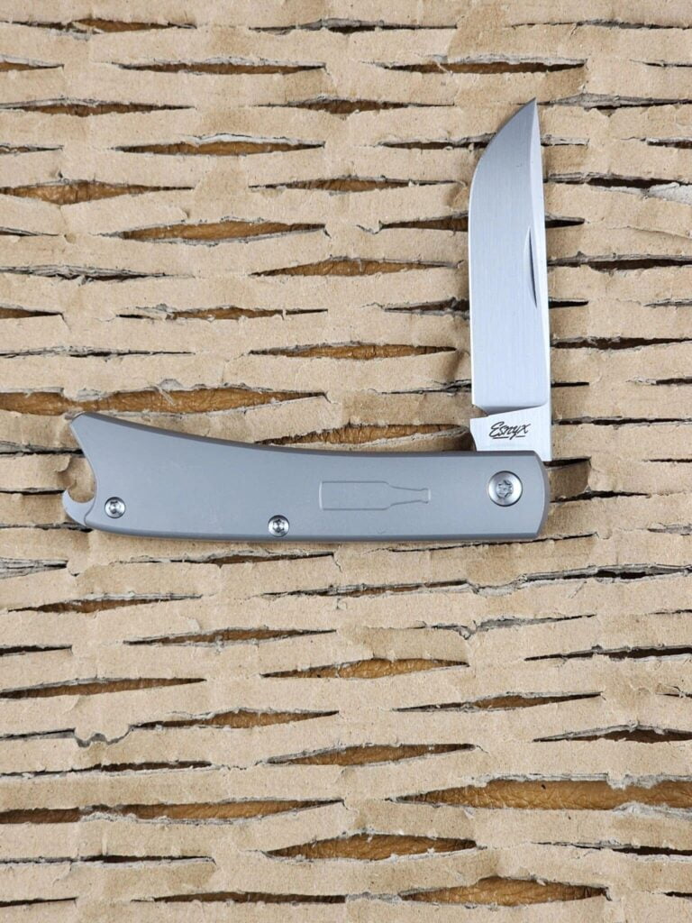 Esnyx Beer Buster Jr. Slip Joint with Titanium Inlay in M390 knives for sale