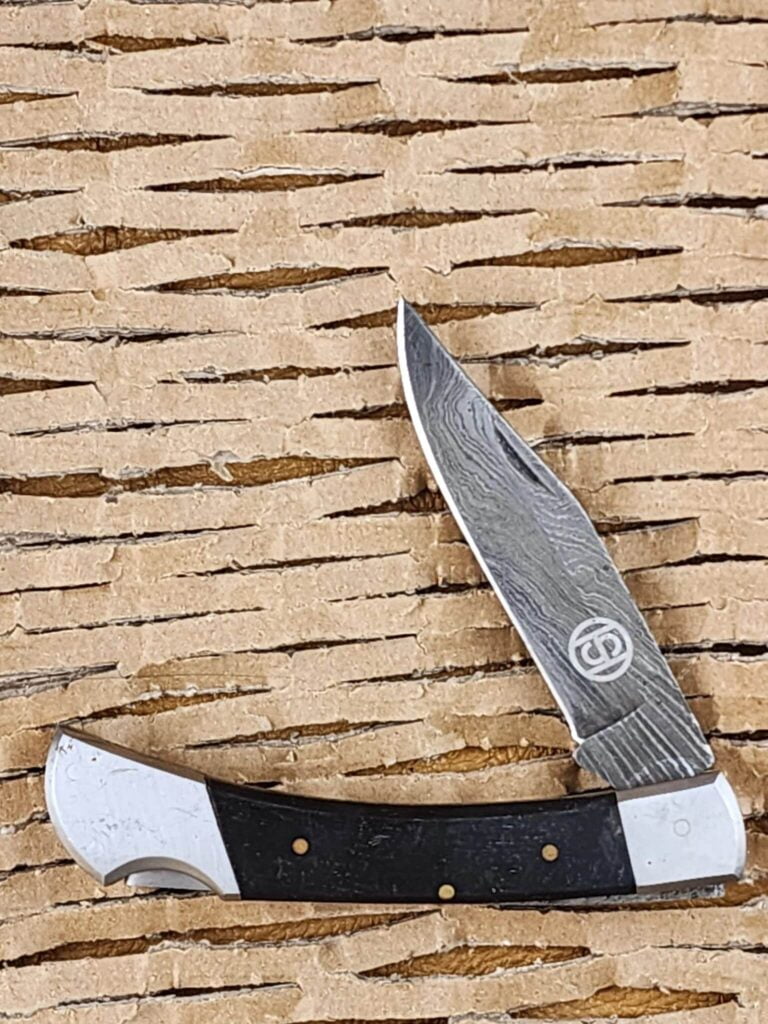Vintage Damascus Lockback knives for sale