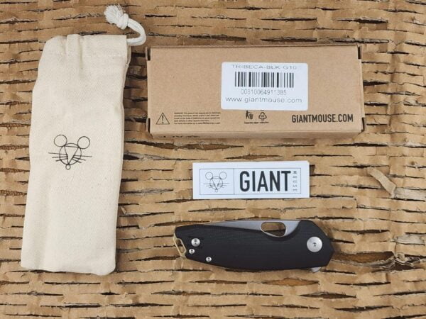 Giant Mouse Tribeca in Black G10 knives for sale