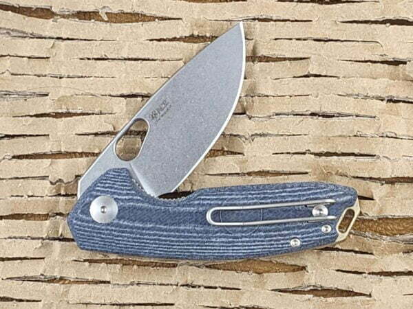 Giant Mouse Tribeca in Denim Micarta knives for sale