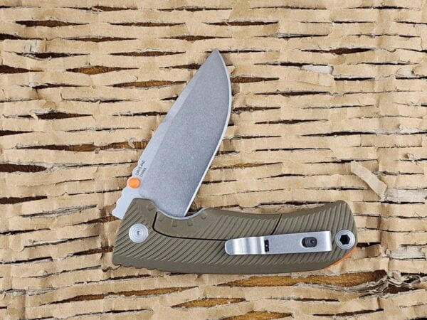 Sog Tellus FLK Framelock OD Green GRN Cryo 440 knives for sale