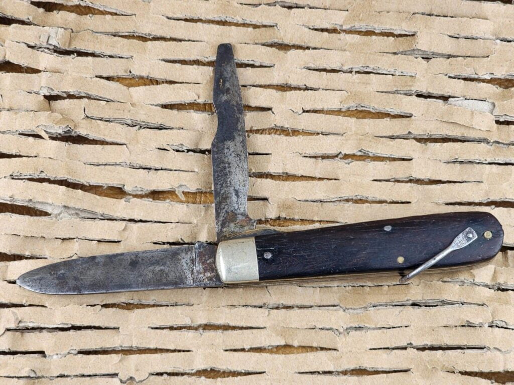 Vintage Ulster Folding Knife (heavily used and handle repaired) knives for sale