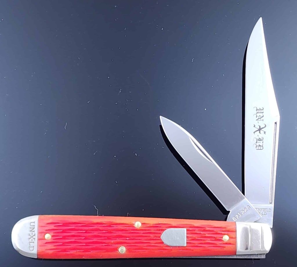 GEC #871223 Indian Paintbrush Jigged Bone knives for sale